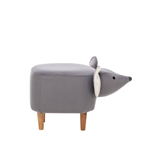 Пуф Leset Мышка V32 серый, компаньон V01 белый Бук Пуф Leset Мышка V32 серый, компаньон V01 белый Бук