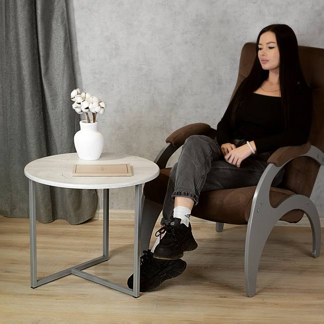 Стол журнальный BeautyStyle 27 дуб дымчатый/металлик Стол журнальный BeautyStyle 27 дуб дымчатый/металлик