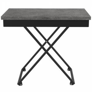 Стол универсальный трансформируемый АНДРЭ Loft ЛДСП терраццо/чёрный