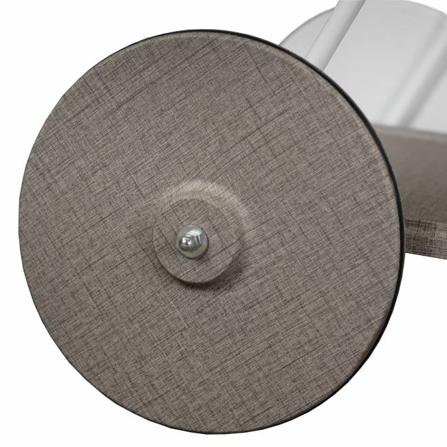 Стол сервировочный Новум белый/белый/текстиль темный