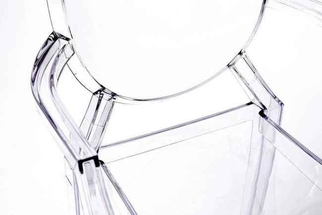 Кресло MEDALION (mod. 922) / 1 шт. в упаковке пластик, 56,5*53,2*92,5см, бесцветный бесцветный пластик