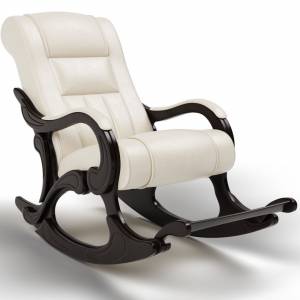Кресло-качалка Родос, экокожа крем