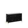 Комод Leset Хайди широкий 5 ящиков Чёрный Чёрный Комод Leset Хайди широкий 5 ящиков Чёрный Чёрный