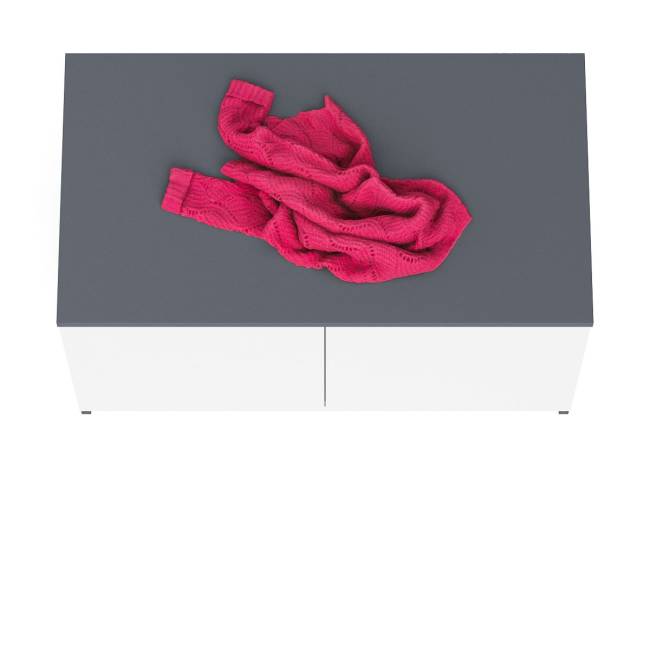 Тумба/антресоль Мори МА900.1 цвет графит/белый