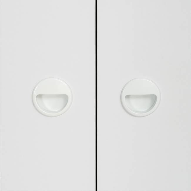 Компьютерный стол и шкаф Вуди цвет белый премиум/дуб крафт золотой