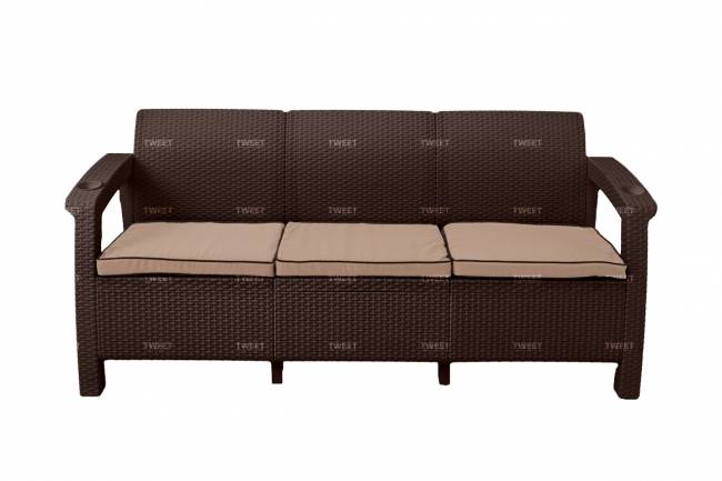 Мебель Tweet Диван 3-х местный, венге Мебель Tweet Диван 3-х местный, венге
