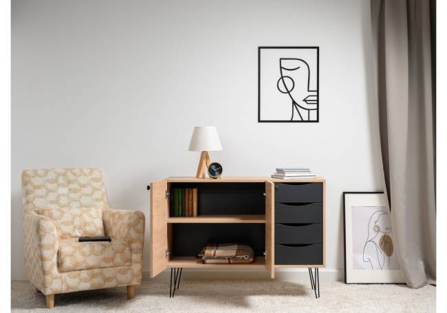 Комод Брюс 16.233 сантьяго / черный