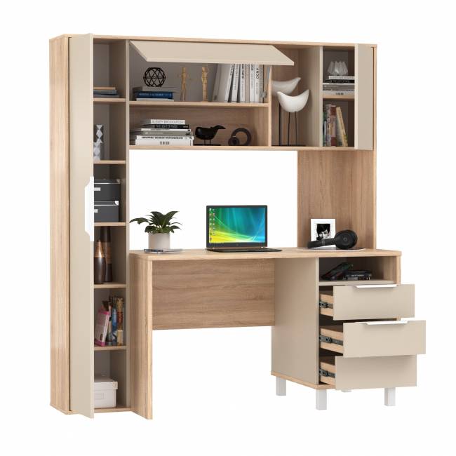 Стол компьютерный Комфорт 12.95N цвет дуб сонома/сатин