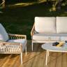 "Венеция" лаунж-зона из искусственного ротанга, цвет соломенный