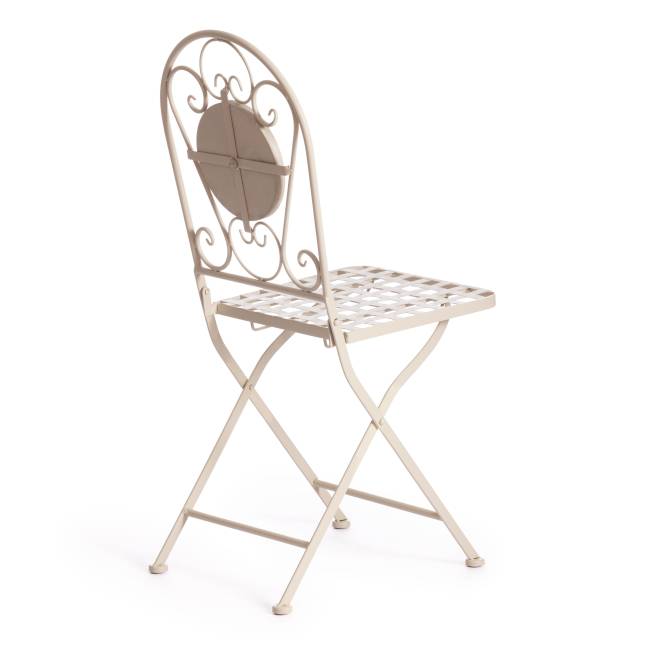 Стул Secret de Maison VICENZA (mod. PL08-7451RV) металл, 36*35*91 см, белый/плитка "калейдоскоп" (Комплект из 2 шт.) белый металл