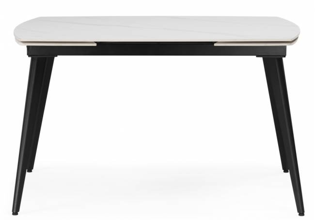 Aveiro 120(180)x80 белый мрамор / черный