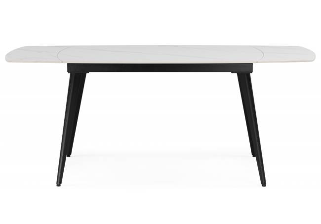 Aveiro 120(180)x80 белый мрамор / черный