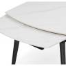 Aveiro 120(180)x80 белый мрамор / черный