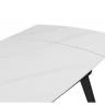 Aveiro 120(180)x80 белый мрамор / черный