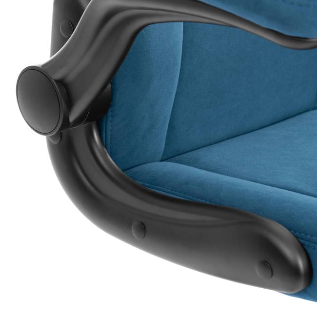 Кресло BAZUKA metalBL велюр, синий, 32 синий велюр