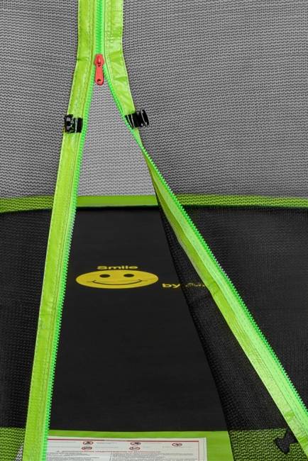 Батут "Smile outside", зеленый 10ft с защитной сеткой и лестницей