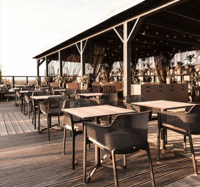 Кресло пластиковое Net антрацит 605х585х800 мм