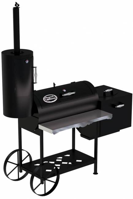 Гриль-Смокер казан XXL, из стали толщиной 4 мм в термостойкой покраске