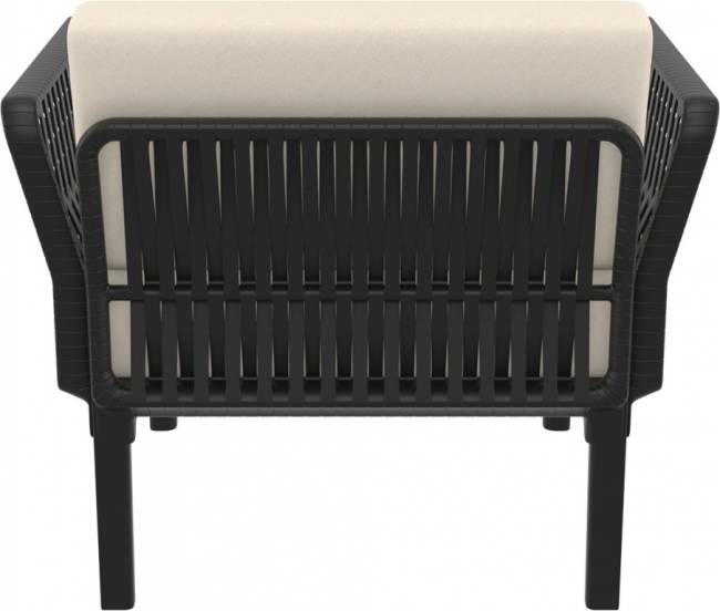 Комплект пластиковой мебели Portofino Lounge черный, бежевый Комплект пластиковой мебели Portofino Lounge черный, бежевый