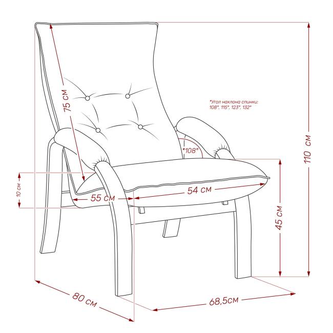 Кресло-трансформер Leset Левада Венге текстура V18 бежевый Кресло-трансформер Leset Левада Венге текстура V18 бежевый