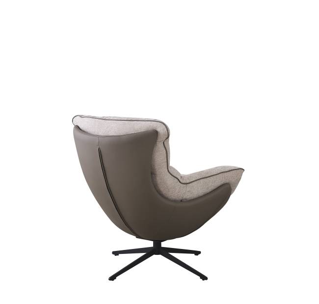 Кресло HUG латте, экокожа, шенилл