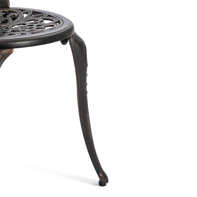 Комплект Secret de Maison Romance/Романс (стол+2 стула) алюминиевый сплав, D60/H67, 53х41х89см, бронзовый бронза/bronze алюминиевый сплав Комплект Secret de Maison Romance/Романс (стол+2 стула) алюминиевый сплав, D60/H67, 53х41х89см, бронзовый бронза/bronze алюминиевый сплав