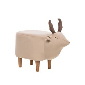 Пуф Leset Оленёнок V18 бежевый, компаньон V23 молочный шоколад Бук