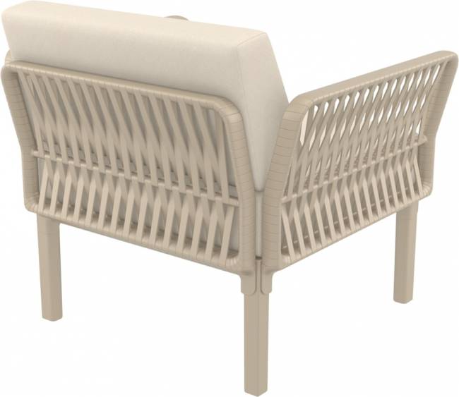 Комплект пластиковой мебели Portofino Lounge бежевый, бежевый Комплект пластиковой мебели Portofino Lounge бежевый, бежевый