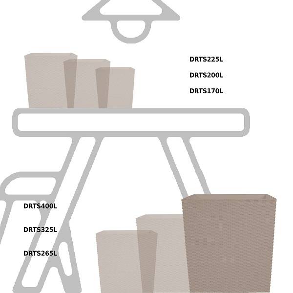 Кашпо для цветов RATO LOW DRTS400L-7529U мокка 2 предмета 37 и 64л Кашпо для цветов RATO LOW DRTS400L-7529U мокка 2 предмета 37 и 64л