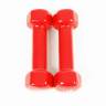 Гантель виниловая "ATLAS SPORT", 1 кг (красная) (1 ШТ)