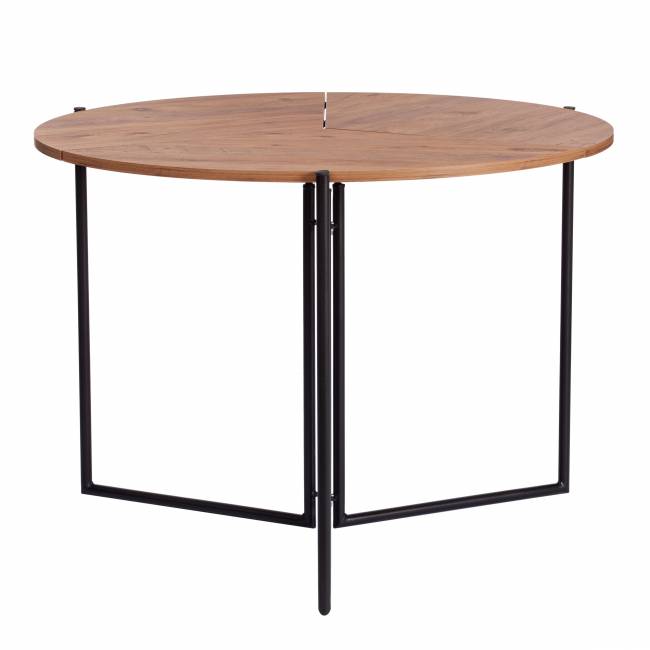 Стол складывающийся YOOP (mod. 1212) ЛДСП+меламин/металл, 100 x 100 x 72 см, сосна/чёрный сосна/чёрный ЛДСП+меламин/металл Стол складывающийся YOOP (mod. 1212) ЛДСП+меламин/металл, 100 x 100 x 72 см, сосна/чёрный сосна/чёрный ЛДСП+меламин/металл