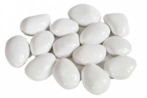 Декоративные элементы ГАЛЬКА БЕЛАЯ №14