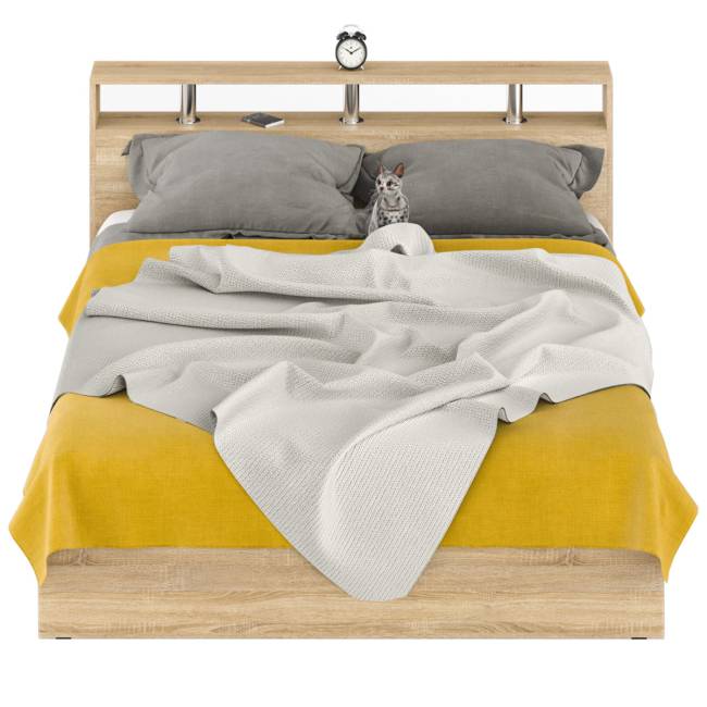 Кровать Камелия 1600 цвет дуб сонома