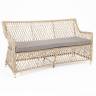 "Латте" диван двухместный из искусственного ротанга, цвет соломенный
