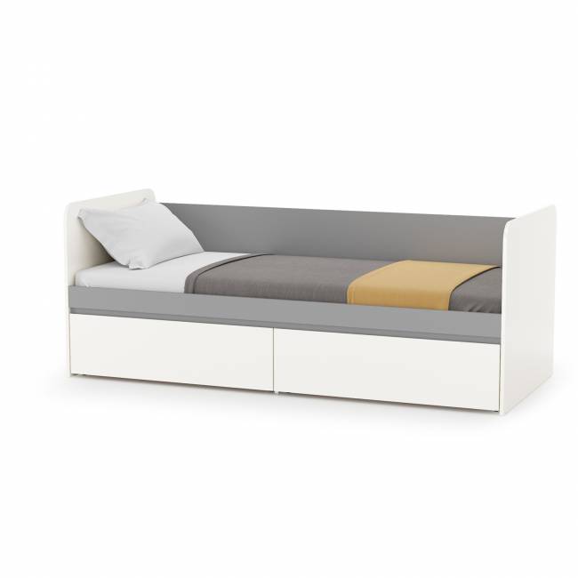 Детская мебель Торонто № 20 цвет белый шагрень/стальной серый