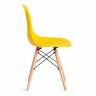 Стул CINDY (EAMES) (mod. 1801) / 1 шт. в упаковке дерево бук/металл/сиденье пластик, 45x51x82 см, Yellow (Желтый) желтый