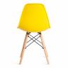 Стул CINDY (EAMES) (mod. 1801) / 1 шт. в упаковке дерево бук/металл/сиденье пластик, 45x51x82 см, Yellow (Желтый) желтый