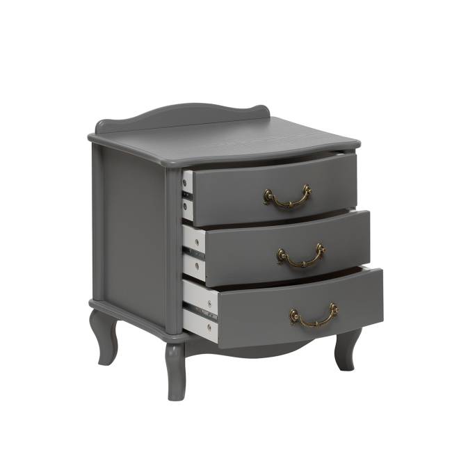 Тумба прикроватная Leset "Джульетта" (3 ящ.) Серый ясень