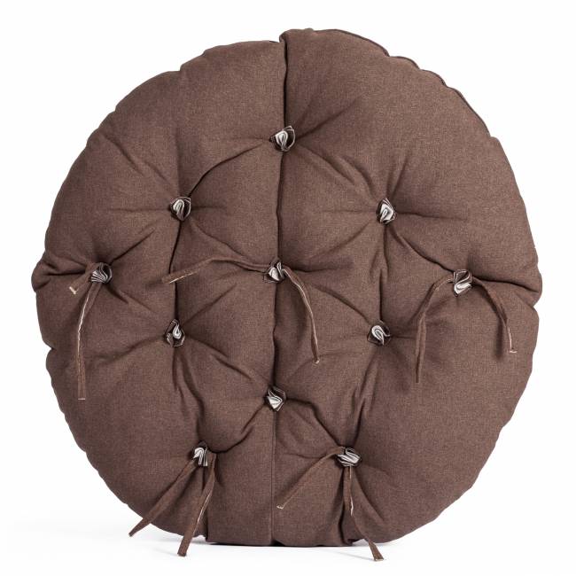 Кресло CLOUDE рогожка/металл, 97х98х90-96см, коричневый, 3М7-147 коричневый рогожка/металл