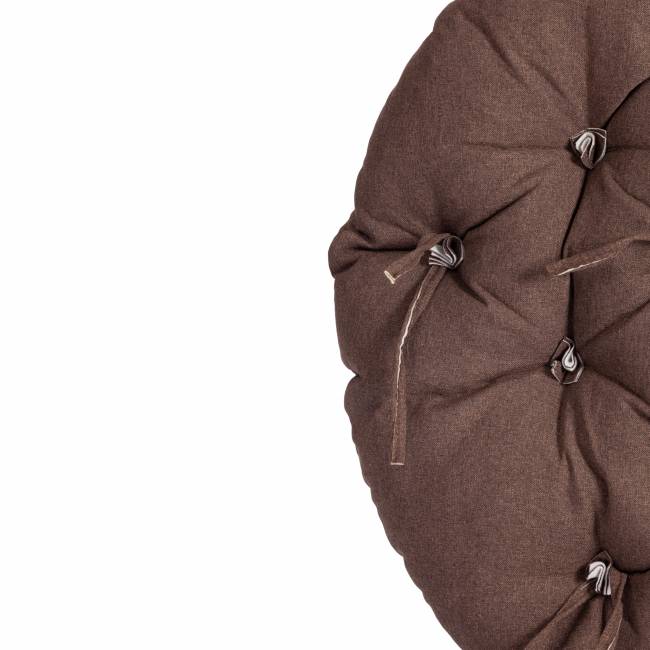 Кресло CLOUDE рогожка/металл, 97х98х90-96см, коричневый, 3М7-147 коричневый рогожка/металл