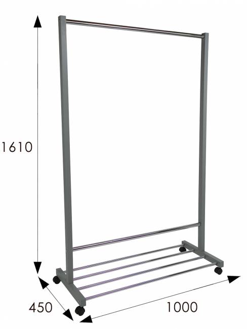 Вешалка напольная В 35Н серый