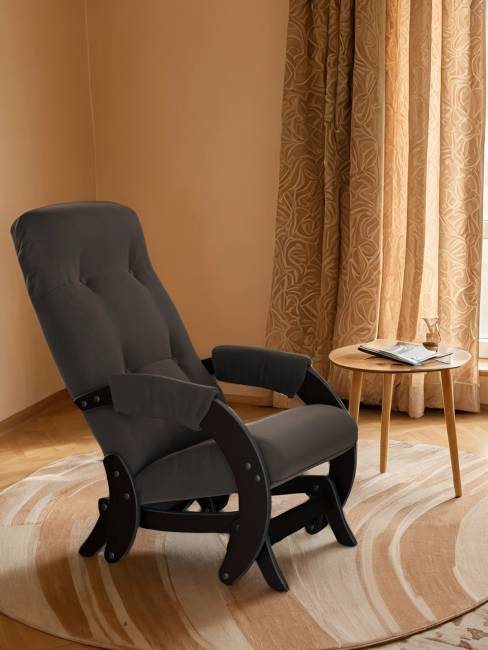 Кресло-маятник Модель 68 Ткань Макс 235, каркас венге Кресло-маятник Модель 68 Ткань Макс 235, каркас венге