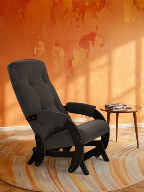 Кресло-маятник Модель 68 Ткань Макс 235, каркас венге Кресло-маятник Модель 68 Ткань Макс 235, каркас венге