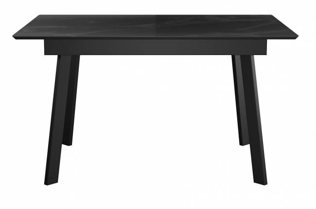 Стол DikLine SFH125 стекло Оптивайт Черный мрамор/подстолье черное Стол DikLine SFH125 стекло Оптивайт Черный мрамор/подстолье черное