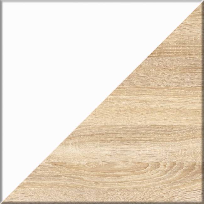 Комплект их 3-х открытых стеллажей цвет дуб сонома/белый