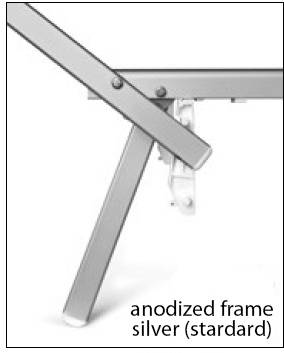 Шезлонг-лежак металлический Navy серебристый 2000х600х1000 мм Шезлонг-лежак металлический Navy серебристый 2000х600х1000 мм