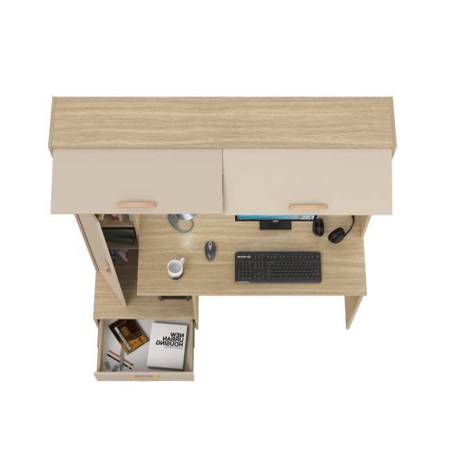 Компьютерный стол Лайт 03.243Н цвет плэйн/сатин Компьютерный стол Лайт 03.243Н цвет плэйн/сатин