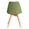 Стул TULIP SOFT (mod. 053V) / 1 шт. в упаковке дерево/пластик/ткань, 49,5 x 54,5 x 84 см, Зеленый (Green) LY1701-7 зеленый