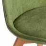 Стул TULIP SOFT (mod. 053V) / 1 шт. в упаковке дерево/пластик/ткань, 49,5 x 54,5 x 84 см, Зеленый (Green) LY1701-7 зеленый