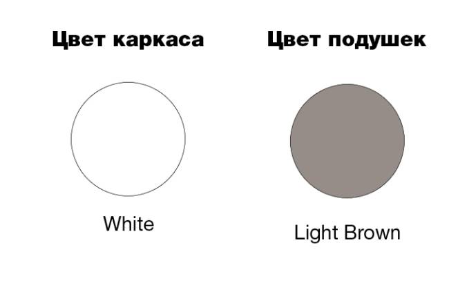 Комплект пластиковой мебели Mykonos белый, светло-коричневый Комплект пластиковой мебели Mykonos белый, светло-коричневый